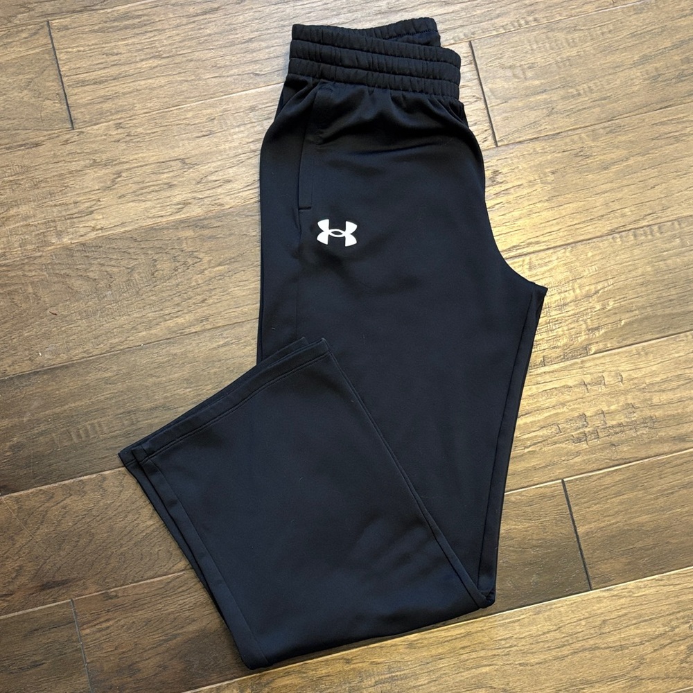 Under Armour Women’s Loose Wide Leg Black Sweatpants Size Small